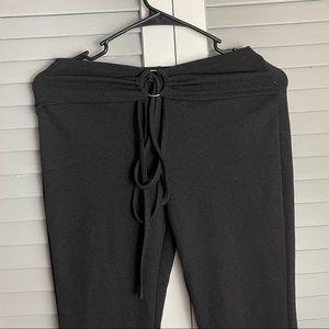 Black Bell Bottom Leggings